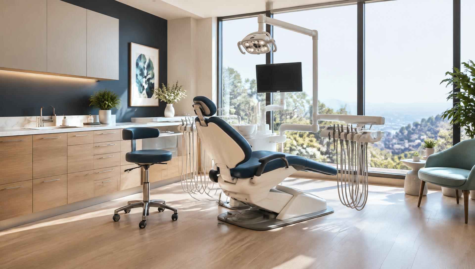 Modern dental office treatment room
